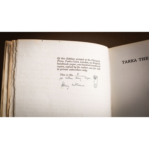 473 - WILLIAMSON, Henry. Tarka The Otter, His Joyful Water-Life & Death in the Country of the Two Rivers, ... 