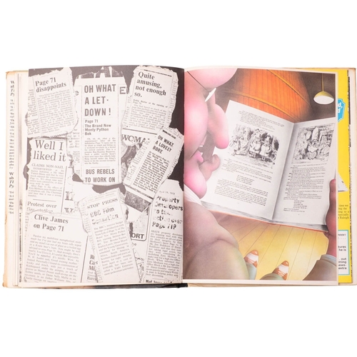 61 - MONTY PYTHON. Monty Python and the Holy Grail (Book), London: Eyre Methuen Ltd., 1977, orig. silver-... 