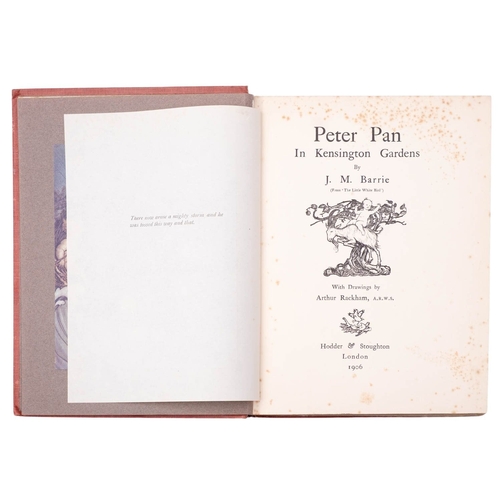 66 - RACKHAM, Arthur (illust.). Peter Pan in Kensington Gardens, 1st trade edition, London: Hodder & Stou... 