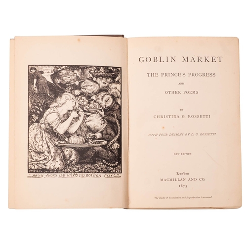 70 - ROSSETTI, Christina. Goblin Market and other poems, new edition,  London: Macmillan and Co., 1875, w... 