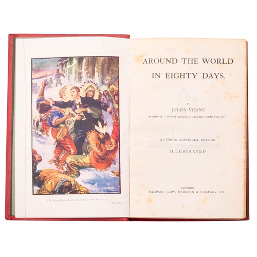 77 - VERNE, Jules. Around the World in Eighty Days, London: Samson Low, Marston & Company Ltd., nd, col. ... 
