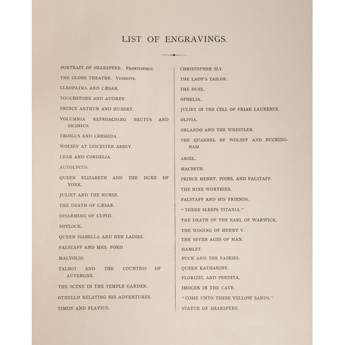 78 - VIRTUE & Co. (pub.). The Shakspere Gallery being a collection of Forty-Five Steel Engravings after p... 
