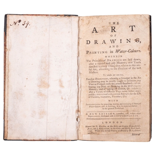80 - [ANON]. The Art of Drawing and Painting in Water-Colours... a new edition, corrected..., London: Pri... 