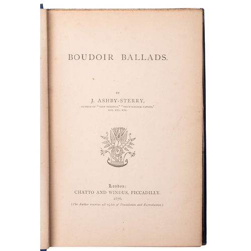 82 - ASHBY-STERRY, Joseph. The Lazy Minstrel, association copy, London: T.Fisher Unwin, 1892, (8th ed.), ... 