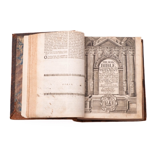 92 - BIBLE, ENGLISH. The Holy Bible Containing the old Testament and the New..., Cambridge: Printed by Jo... 