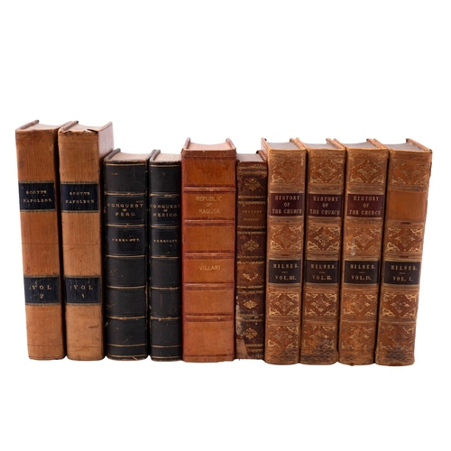 95 - BINDINGS, HISTORY. [SCOTT, Walter]. The  Life of Napoleon Buonaparte, in two volumes, Exeter: J. & B... 