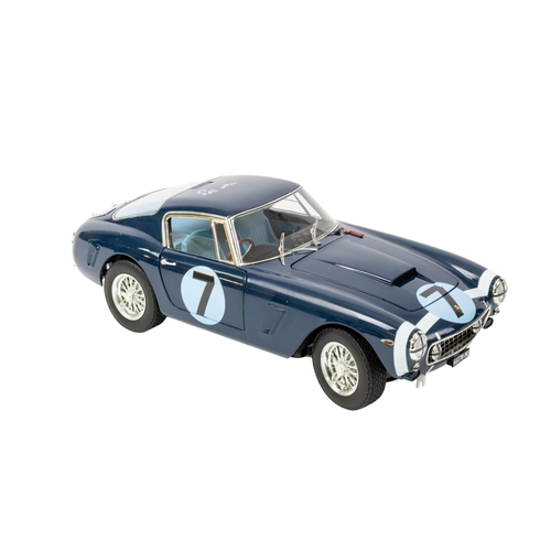 643 - Hotwheels 1/18th scale  Ferrari 250 GT SWB 1st Goodwood Tourist Trophy signed by Stirling Moss, toge... 