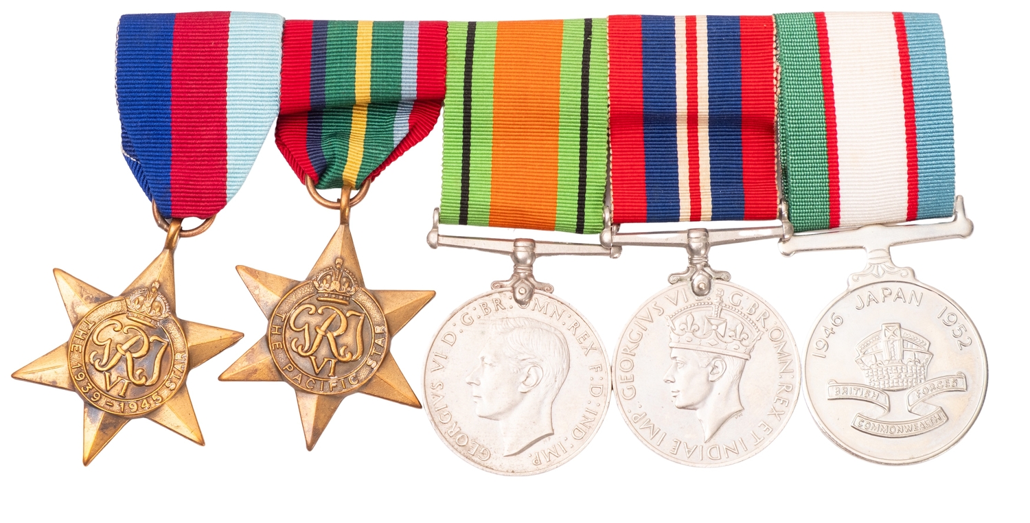 A WWII group of five to ' 14856082 Sgt P H Crofts 223 (107 Warks HG ...