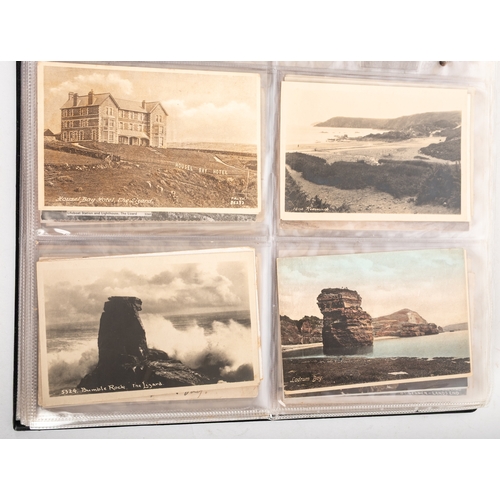 1 - Two albums of early 20th Century and later postcard of Cornwall, mostly topographical views includin... 