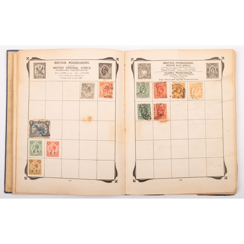 103 - World and China. A collection of world stamps in three albums, with strength in an intact Lincoln al... 