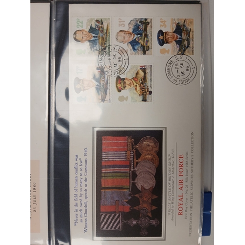 104 - Great Britain and World. A collection of stamps in seven volumes, including Great Britain with early... 