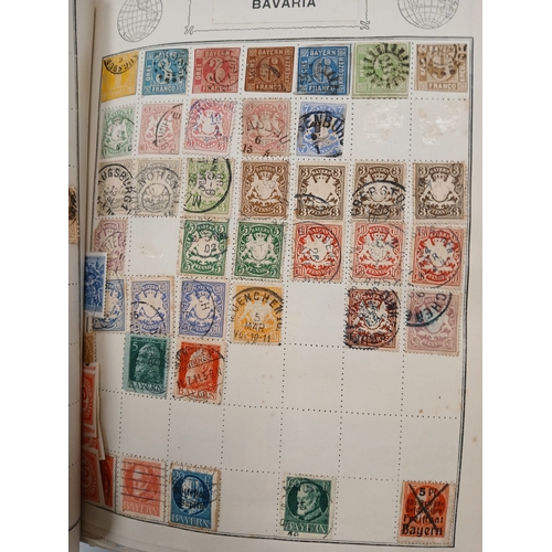 104 - Great Britain and World. A collection of stamps in seven volumes, including Great Britain with early... 