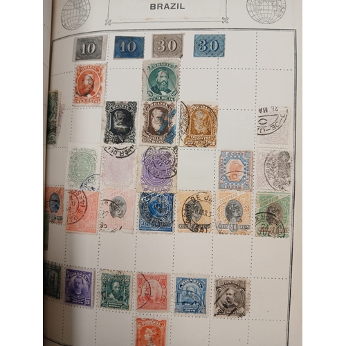 104 - Great Britain and World. A collection of stamps in seven volumes, including Great Britain with early... 