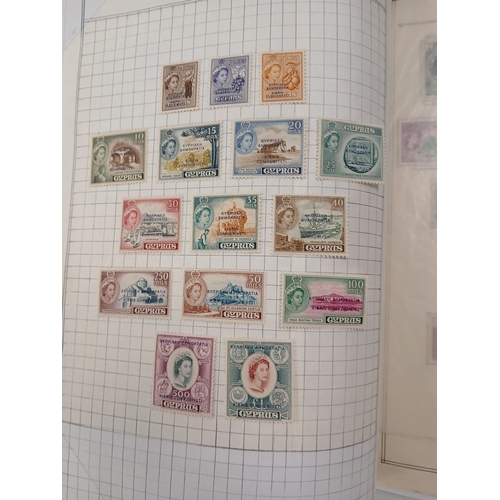 104 - Great Britain and World. A collection of stamps in seven volumes, including Great Britain with early... 