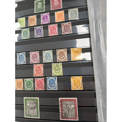 109 - Germany. A highly catalogued collection of West Germany in 64 sided stock-book.