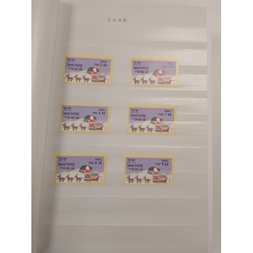 111 - Israel. A SG stockbook with MNH and Self-Adhesive new issue stamps from Israel, with high face value... 