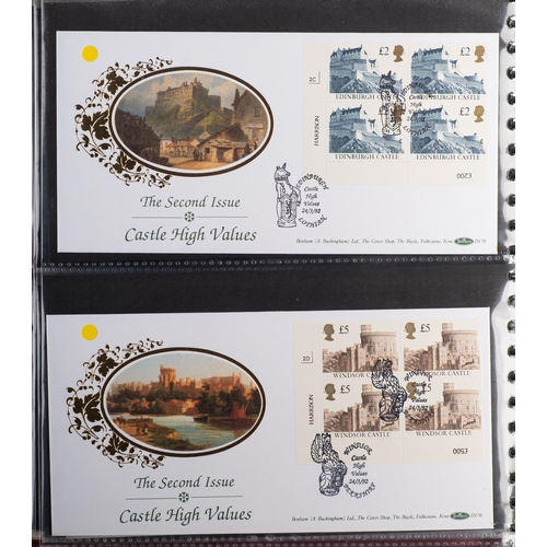 124 - Great Britain. A collection of mostly better QEII First Day Covers in three albums, including 32 x C... 