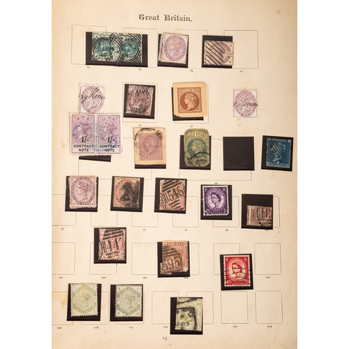 129 - ''Old-time. A collection of world stamps in three albums, with strength in a Lincoln album including... 