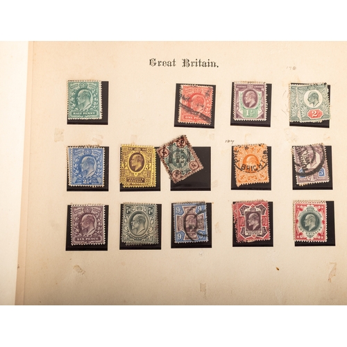 129 - ''Old-time. A collection of world stamps in three albums, with strength in a Lincoln album including... 