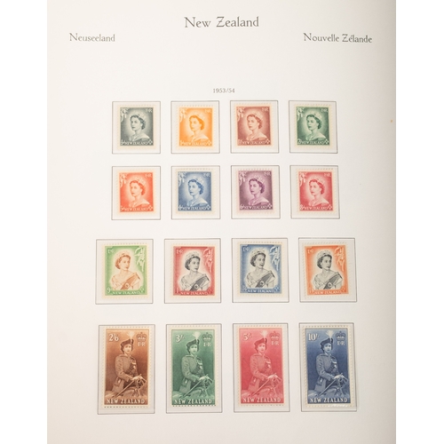 18 - New Zealand. A collection of New Zealand stamps in six albums, comprising a Hingeless Queen Victoria... 