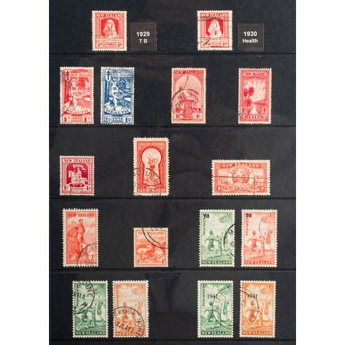 18 - New Zealand. A collection of New Zealand stamps in six albums, comprising a Hingeless Queen Victoria... 