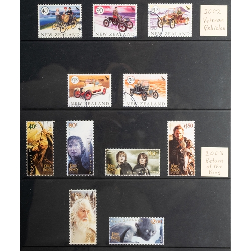 18 - New Zealand. A collection of New Zealand stamps in six albums, comprising a Hingeless Queen Victoria... 