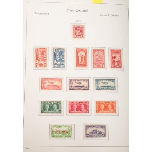 18 - New Zealand. A collection of New Zealand stamps in six albums, comprising a Hingeless Queen Victoria... 