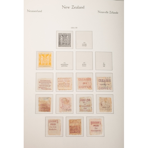 18 - New Zealand. A collection of New Zealand stamps in six albums, comprising a Hingeless Queen Victoria... 