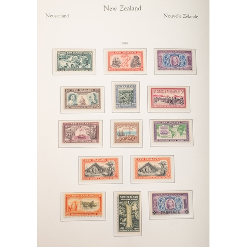 18 - New Zealand. A collection of New Zealand stamps in six albums, comprising a Hingeless Queen Victoria... 