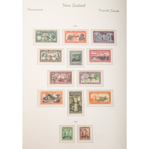 18 - New Zealand. A collection of New Zealand stamps in six albums, comprising a Hingeless Queen Victoria... 