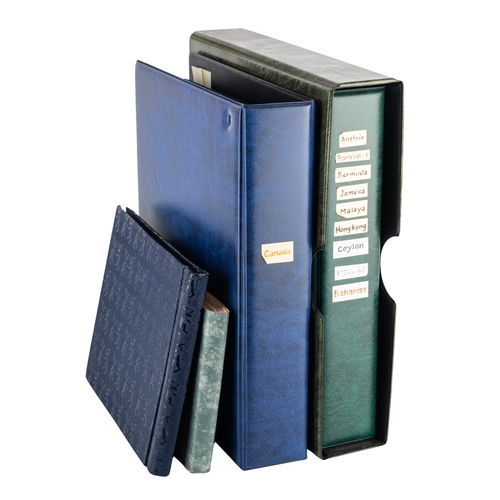 22 - British Commonwealth. Ranges of British Commonwealth stamps in four volumes including Canada, Bermud... 