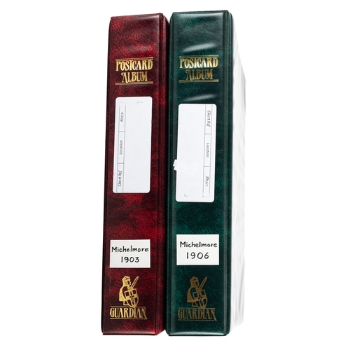 3 - Two albums of early 20th century postcards, mainly GB topographical including views of Tower Bridge,... 