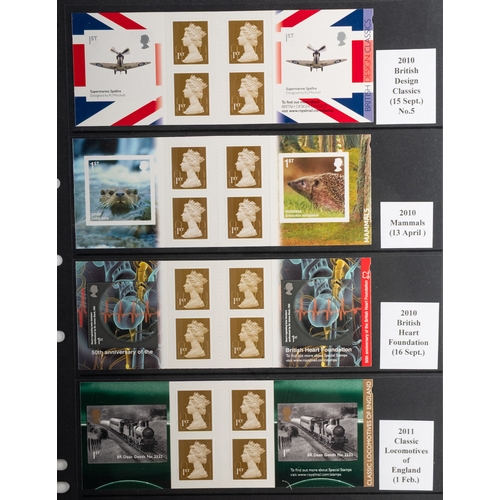 30 - Great Britain. A good collection of booklets, mostly Self-Adhesive barcoded. Housed in ring binder o... 