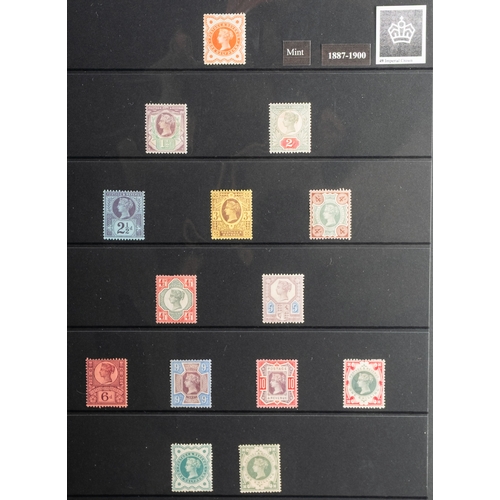 31 - Great Britain. A collection of Great British stamps in stock-book, from 1840 1d black with 4 margins... 