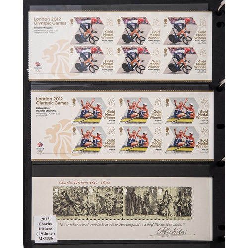 33 - Great Britain. A nicely presented collection of Great Britain QEII mini sheets in binder, between 20... 