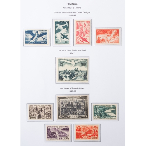 36 - France. A good collection of French stamps in three volumes with mint ranges from 1862, including Pe... 