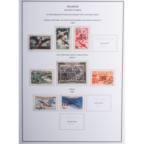 37 - Reunion. A nicely presented collection of Reunion stamps, with mint and used material including 1949... 