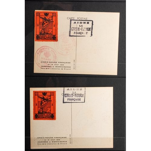 40 - France. A collection of French stamps in two volumes, comprising a boxed binder including Peace and ... 