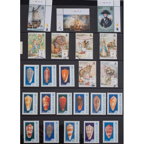 43 - British Commonwealth. A collection in four albums including Tonga, 1937 coronation omnibus, Seychell... 