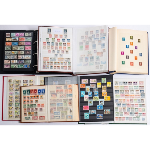 45 - Thematics. A collection in eight volumes including Ships, Planes, Stamps on Stamps etc.