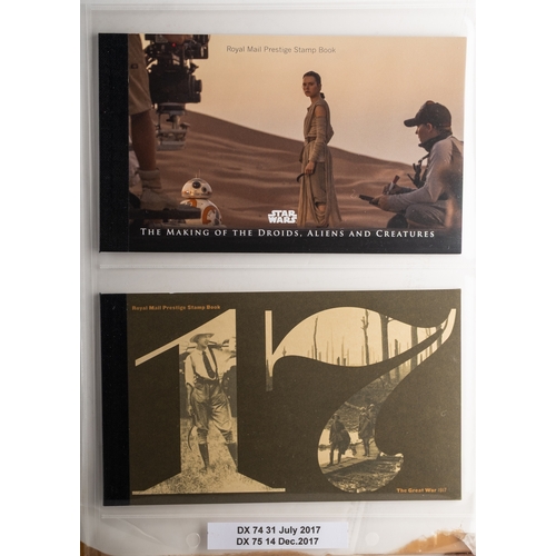 50 - Great Britain. A collection of thirty-four GB prestige booklets from SG DX44 to SG DY26, in a boxed ... 