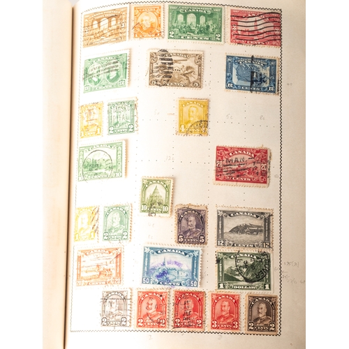 57 - Five stamp albums including two well-filled Movaleaf, including some useful KGVI with MH Ascension t... 