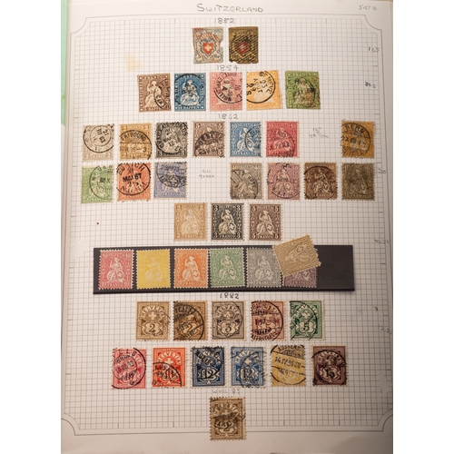 58 - Europe. A useful collection of European stamps in five spring-back albums, including some higher cat... 