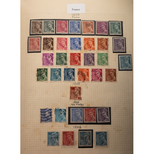 58 - Europe. A useful collection of European stamps in five spring-back albums, including some higher cat... 