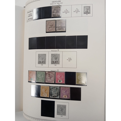 61 - India, Burma, Ceylon, Pakistan ''Illustrated Minkus Stamp Album'', with ranges including Indian stat... 