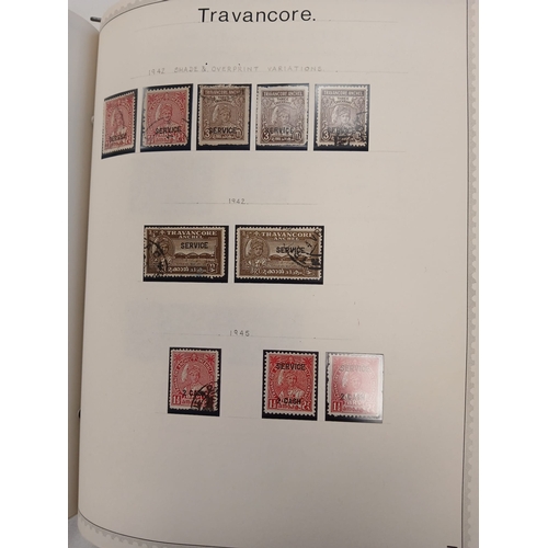 61 - India, Burma, Ceylon, Pakistan ''Illustrated Minkus Stamp Album'', with ranges including Indian stat... 