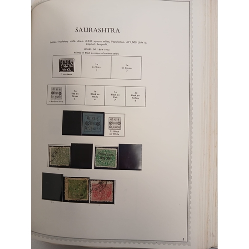 61 - India, Burma, Ceylon, Pakistan ''Illustrated Minkus Stamp Album'', with ranges including Indian stat... 