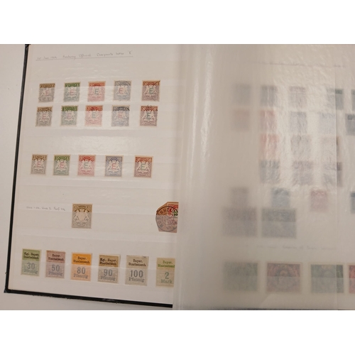 64 - Bavaria and Saar. Collection of German State Bavarian stamps in 32-sided stock-book, from 1849 -1862... 