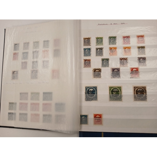 64 - Bavaria and Saar. Collection of German State Bavarian stamps in 32-sided stock-book, from 1849 -1862... 