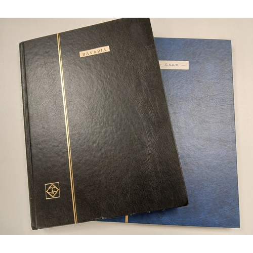 64 - Bavaria and Saar. Collection of German State Bavarian stamps in 32-sided stock-book, from 1849 -1862... 